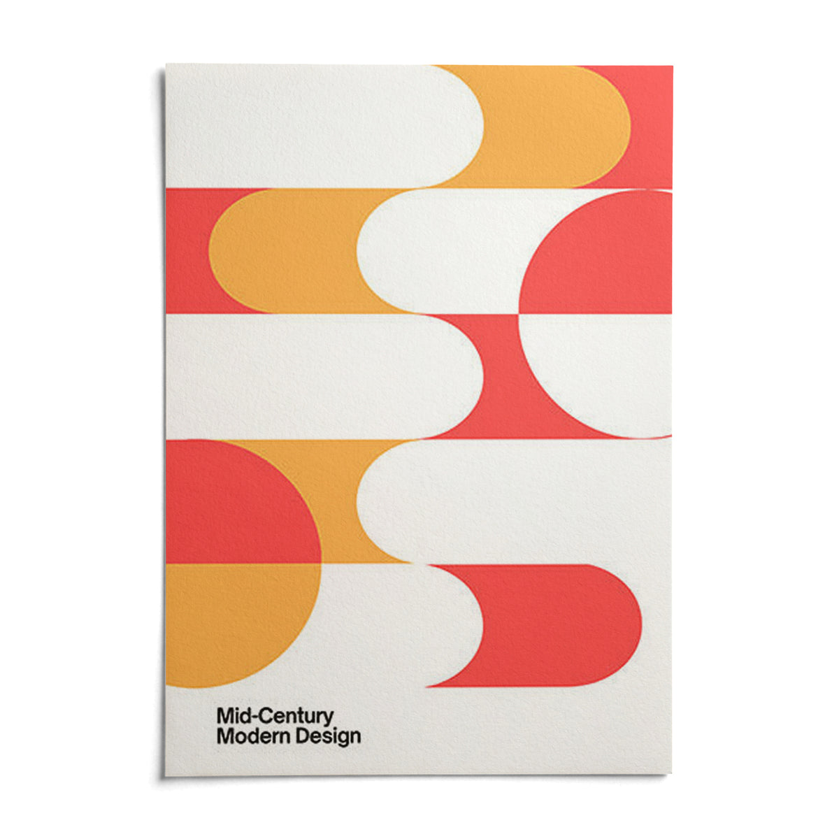 Mid Century Art, shown as an unframed paper print on a plain white background