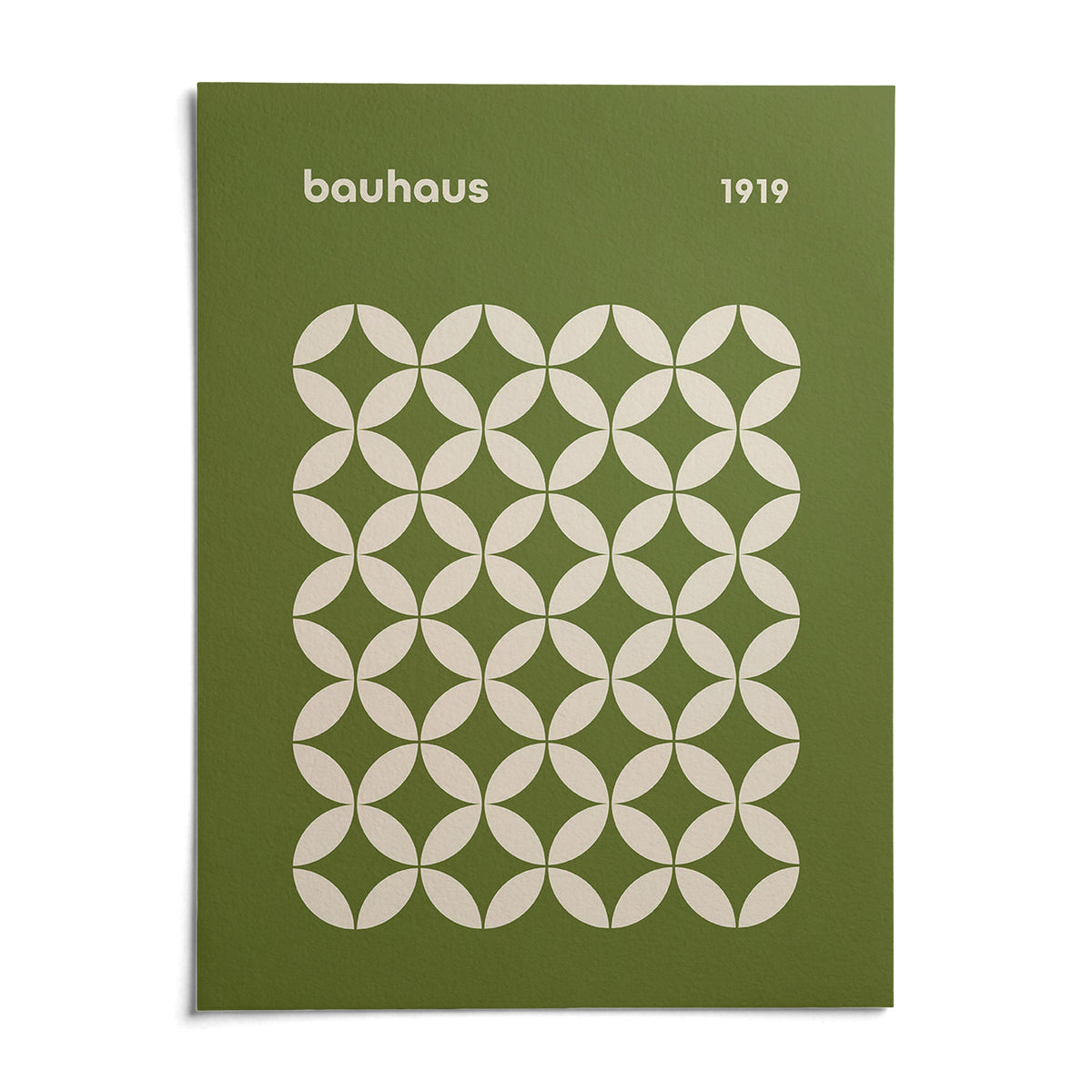 Mid Century Geometric Bauhaus, shown as an unframed paper print on a plain white background