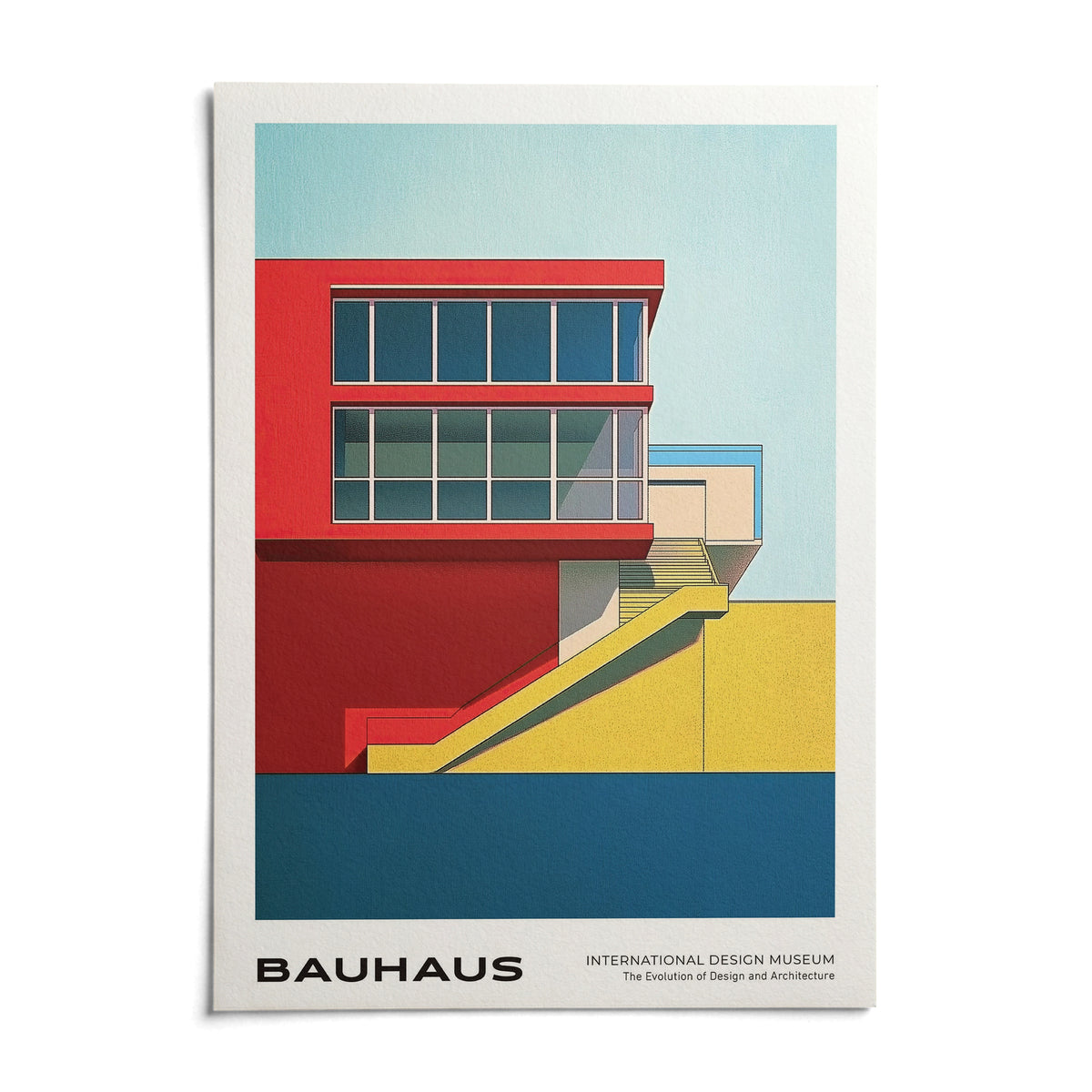 Mid Century Modern Art Prints, shown as an unframed paper print on a plain white background