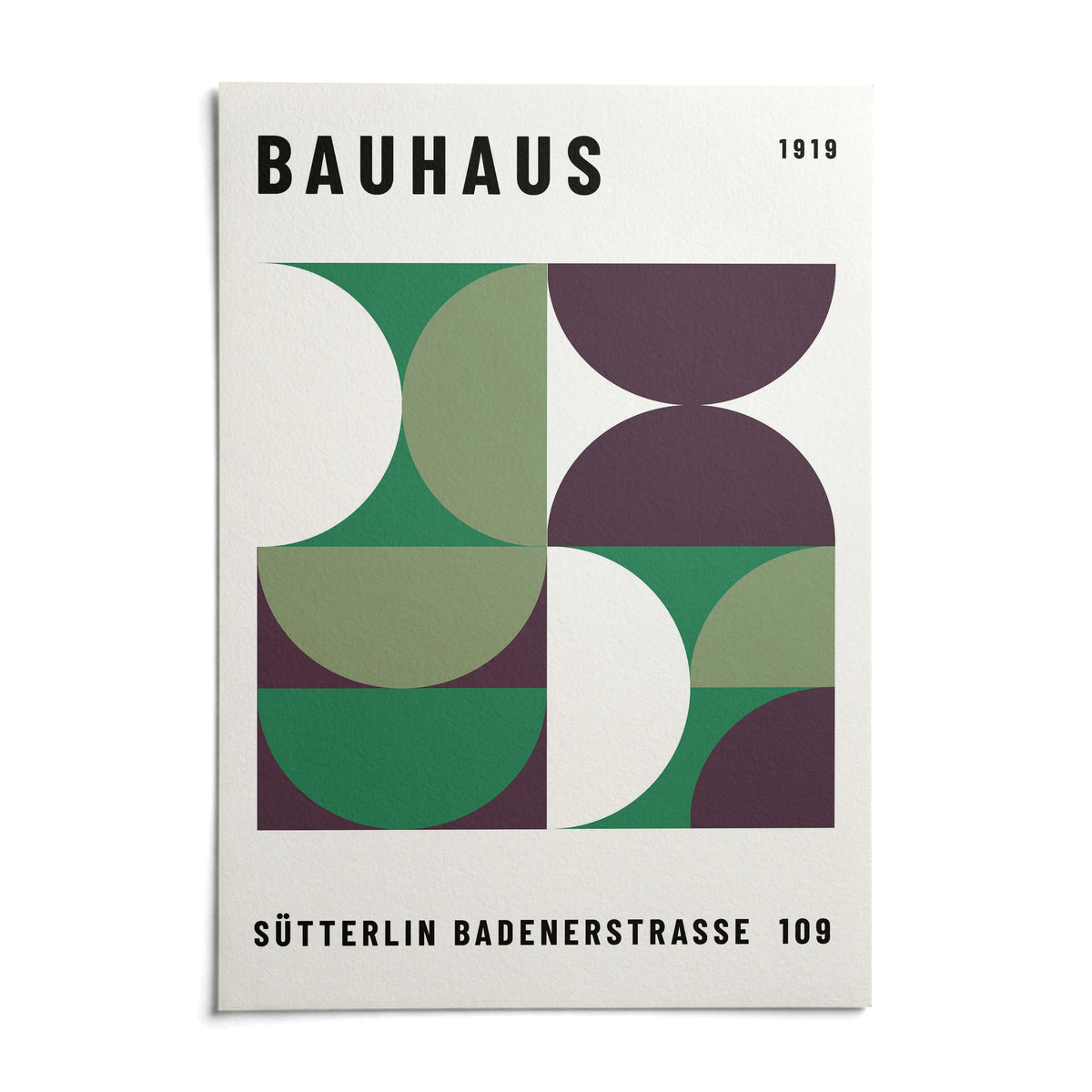 Mid Century Modern Art, shown as an unframed paper print on a plain white background