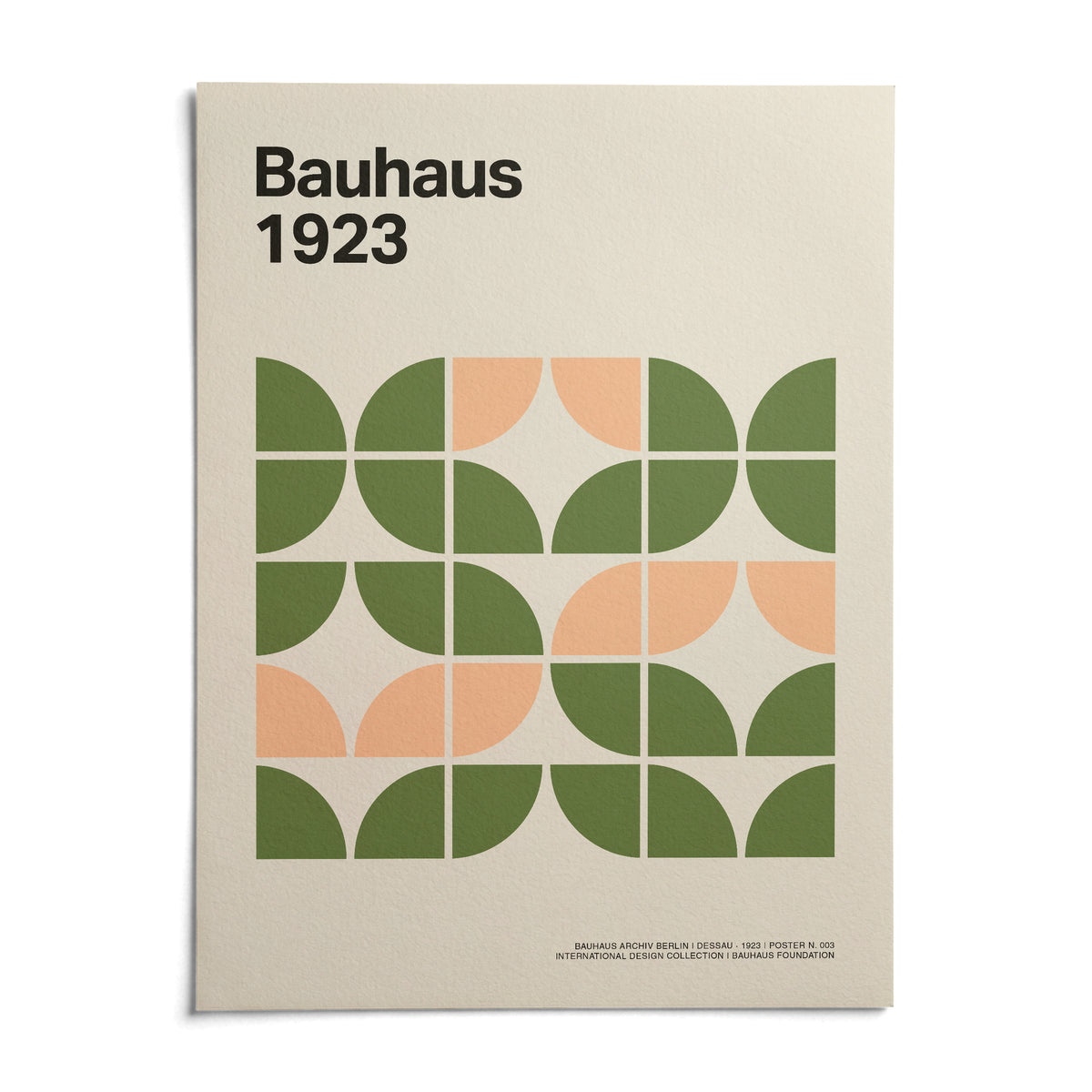 Mid Century Modern Wall Art, shown as an unframed paper print on a plain white background