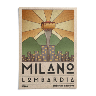 Milano Art Print, shown as an unframed paper print on a plain white background