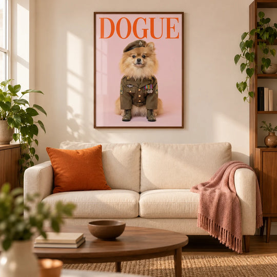 Military Dog Print