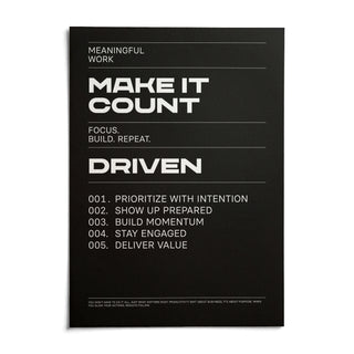 Mindset Wall Art, shown as an unframed paper print on a plain white background
