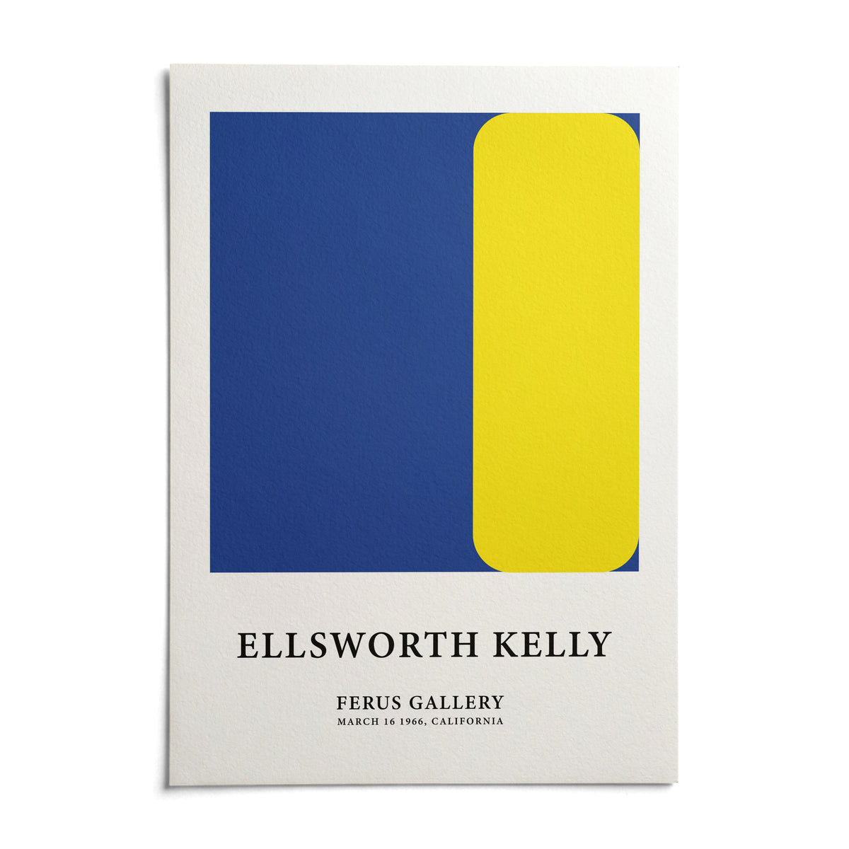 Minimalist Art Prints, shown as an unframed paper print on a plain white background