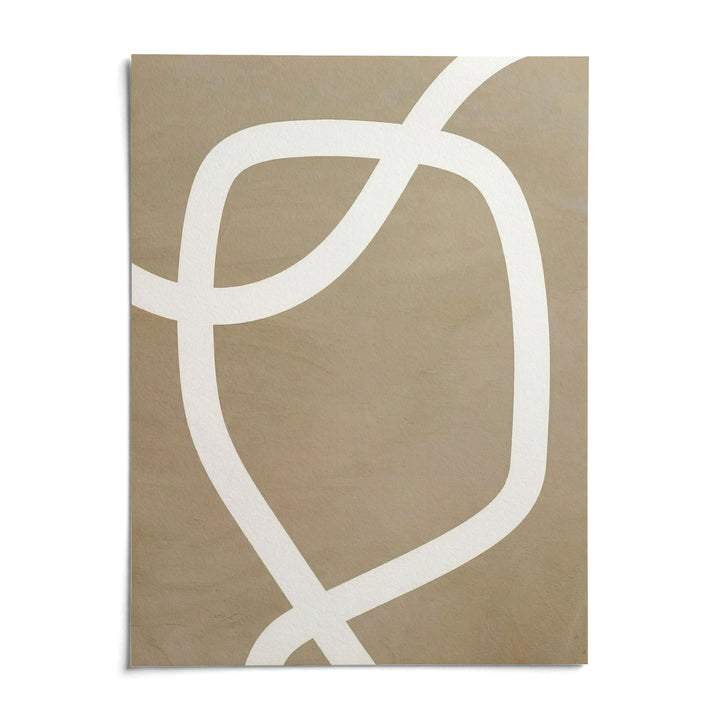 Minimalist Art Wall, shown as an unframed paper print on a plain white background