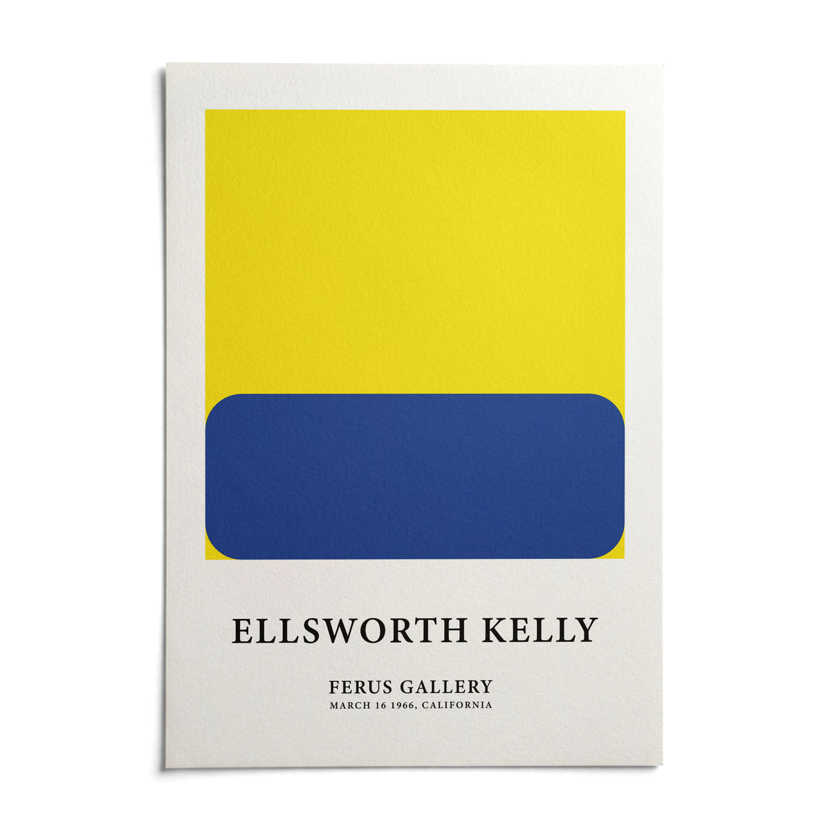 Minimalist Artwork, shown as an unframed paper print on a plain white background