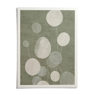 Minimalist Botanical Art Print, shown as an unframed paper print on a plain white background