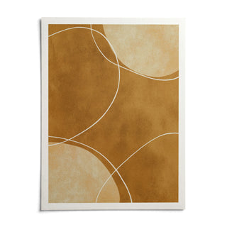 Minimalist Geometric Art Print, shown as an unframed paper print on a plain white background
