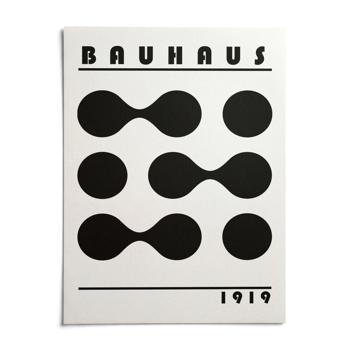Minimalist Geometric Print, shown as an unframed paper print on a plain white background