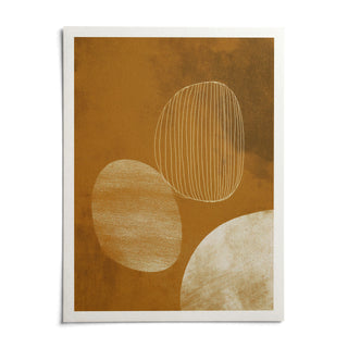Minimalist Line Art Poster, shown as an unframed paper print on a plain white background