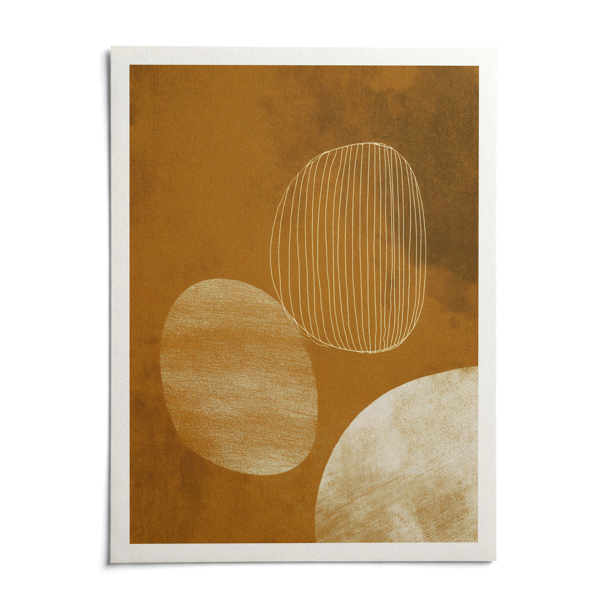 Minimalist Line Art Poster, shown as an unframed paper print on a plain white background