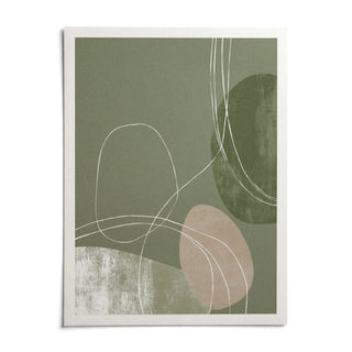 Minimalist Line Art, shown as an unframed paper print on a plain white background