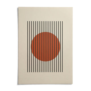 Minimalist Wall Decor, shown as an unframed paper print on a plain white background