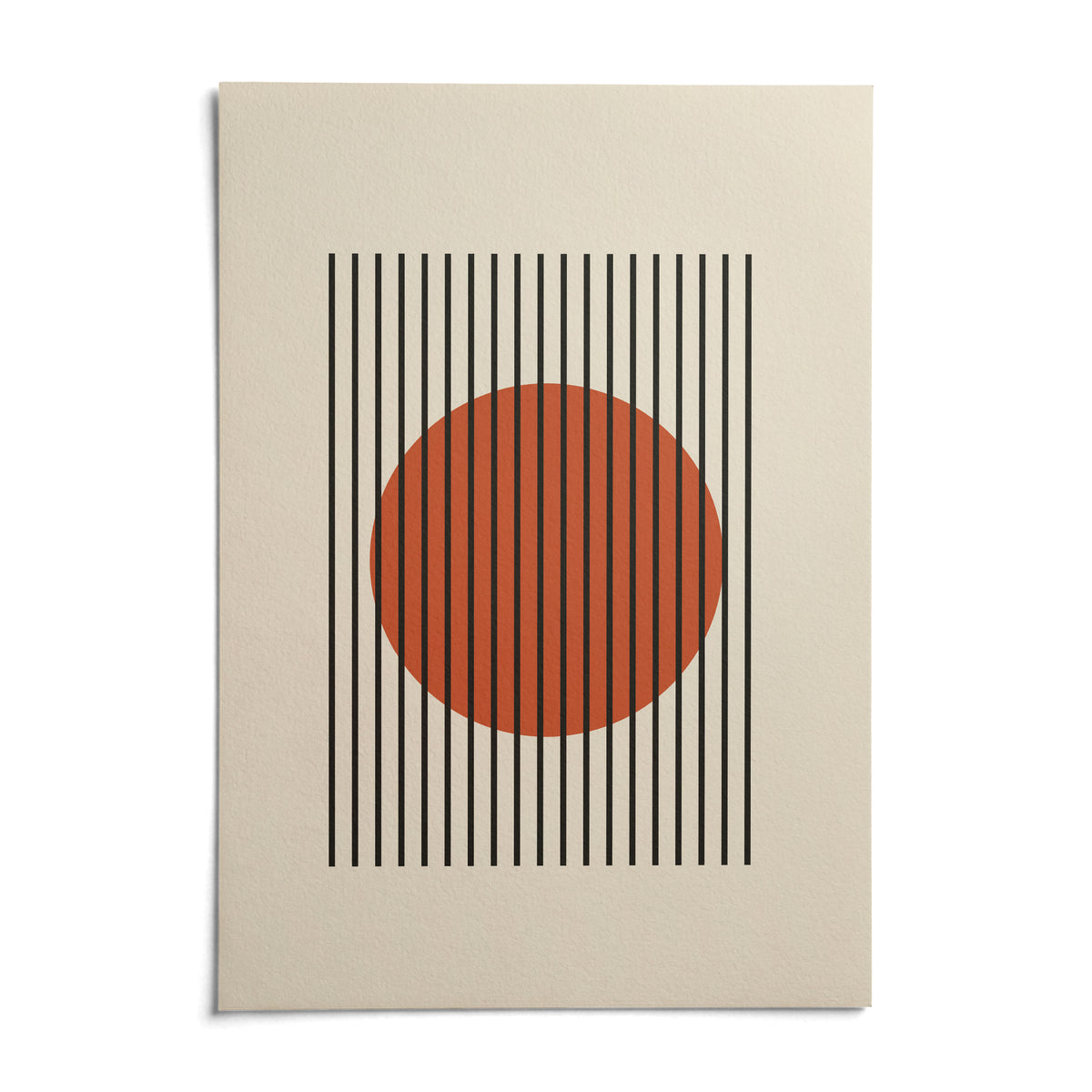 Minimalist Wall Decor, shown as an unframed paper print on a plain white background