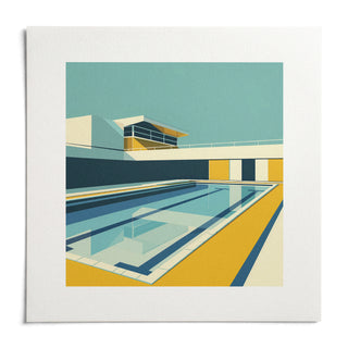 Minimalistic Art, shown as an unframed paper print on a plain white background