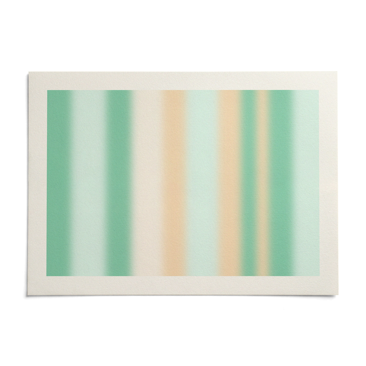 Mint Green Wall Art, shown as an unframed paper print on a plain white background