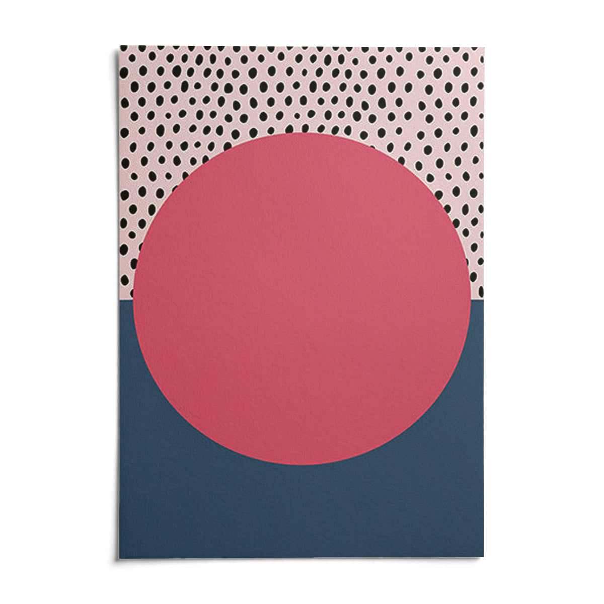 Modern Abstract Art Geometric, shown as an unframed paper print on a plain white background