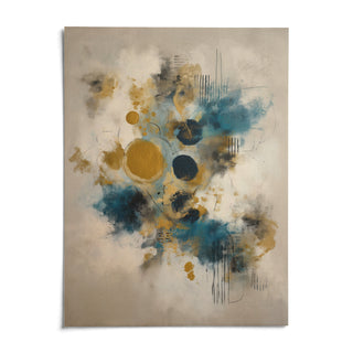Modern Art Print, shown as an unframed paper print on a plain white background