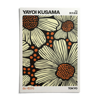 Modern Floral Art Print, shown as an unframed paper print on a plain white background