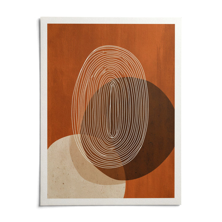 Modern Geometric Print, shown as an unframed paper print on a plain white background