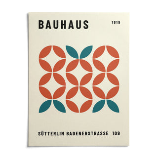 Modern Geometric Wall Art, shown as an unframed paper print on a plain white background