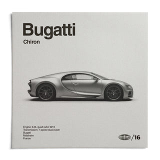 Modern Hypercar Poster, shown as an unframed paper print on a plain white background