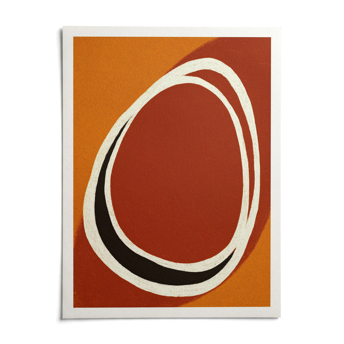 Modern Minimalist Art Print, shown as an unframed paper print on a plain white background