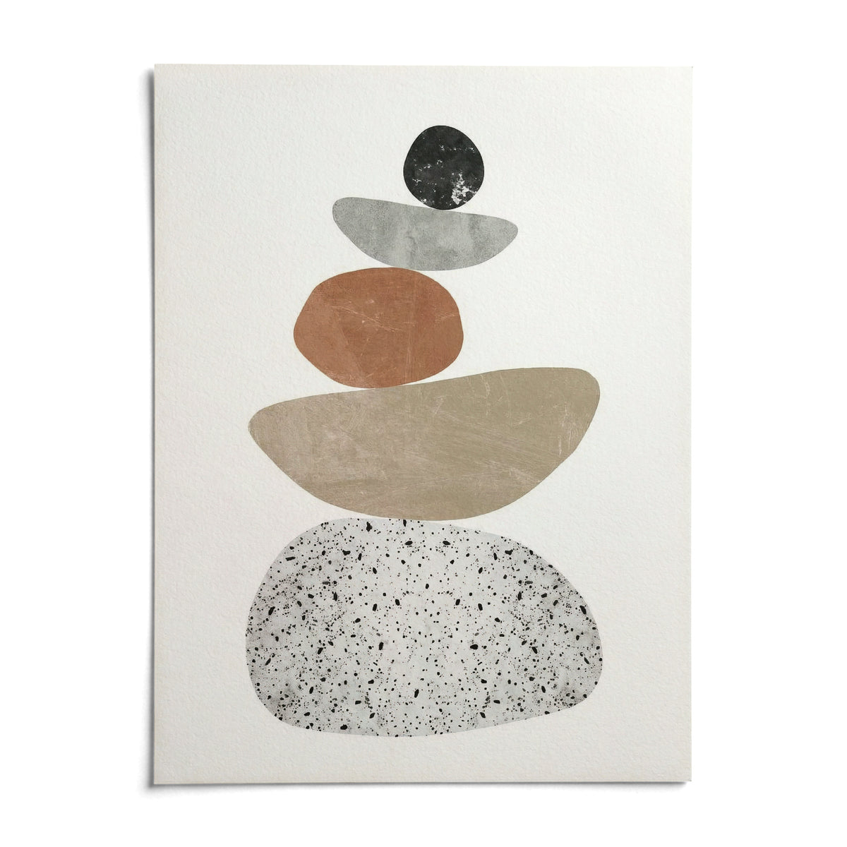 Modern Pebble Print, shown as an unframed paper print on a plain white background