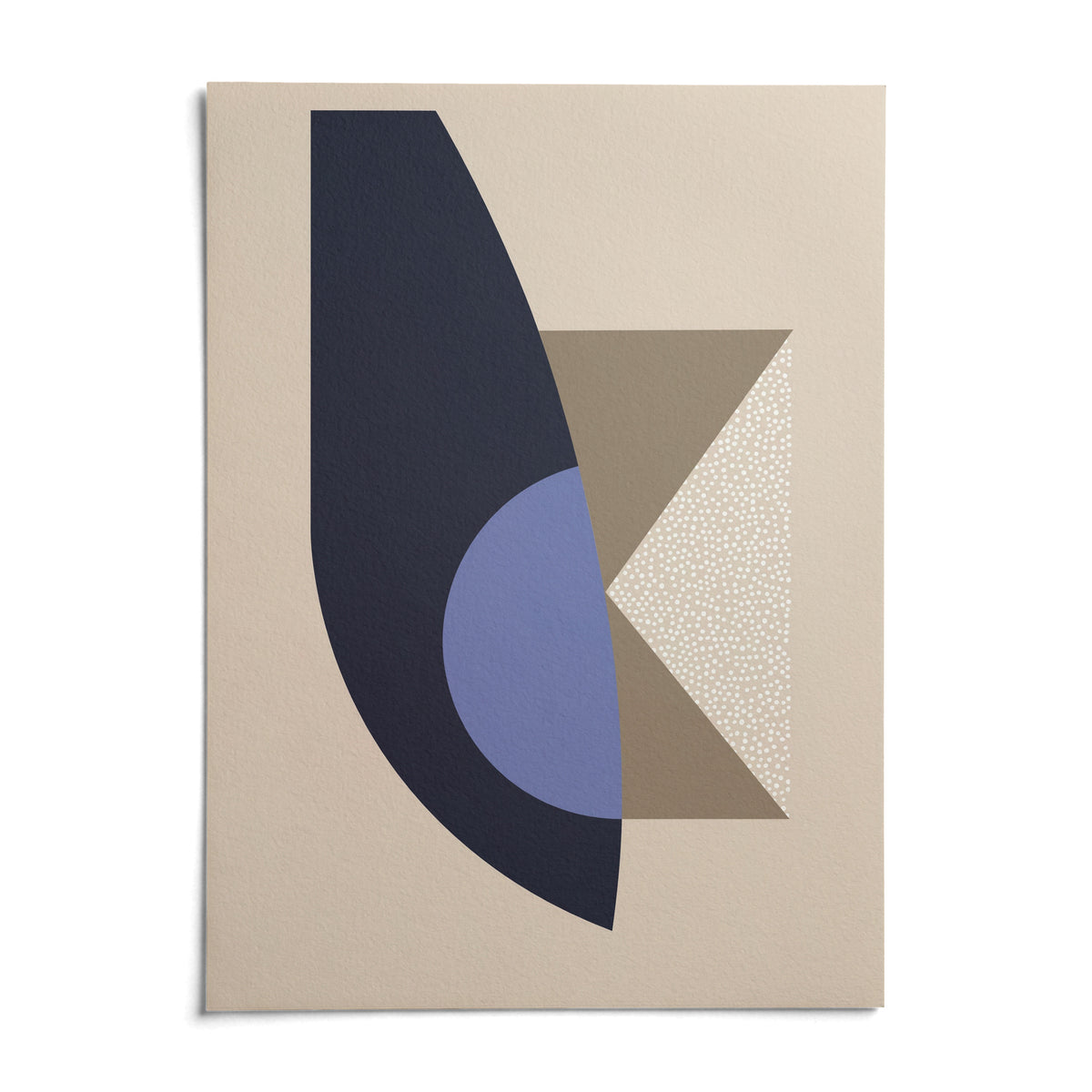 Modern Wall Art Print, shown as an unframed paper print on a plain white background
