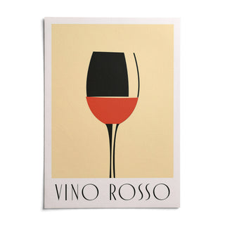 Modern Wine Wall Art, shown as an unframed paper print on a plain white background