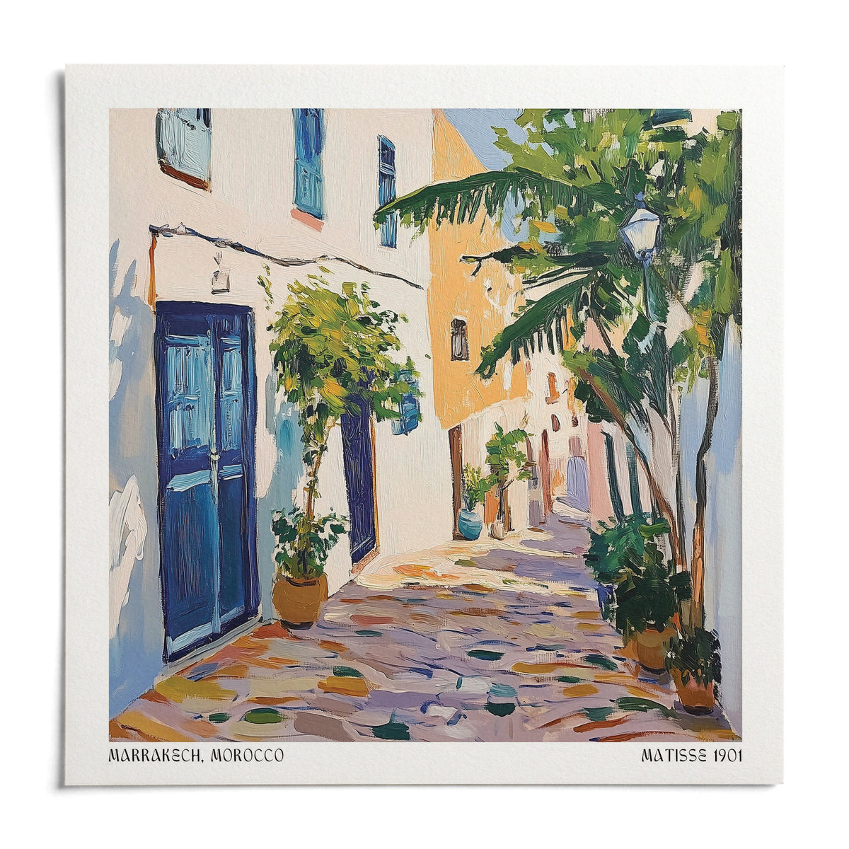 Morocco Wall Art, shown as an unframed paper print on a plain white background