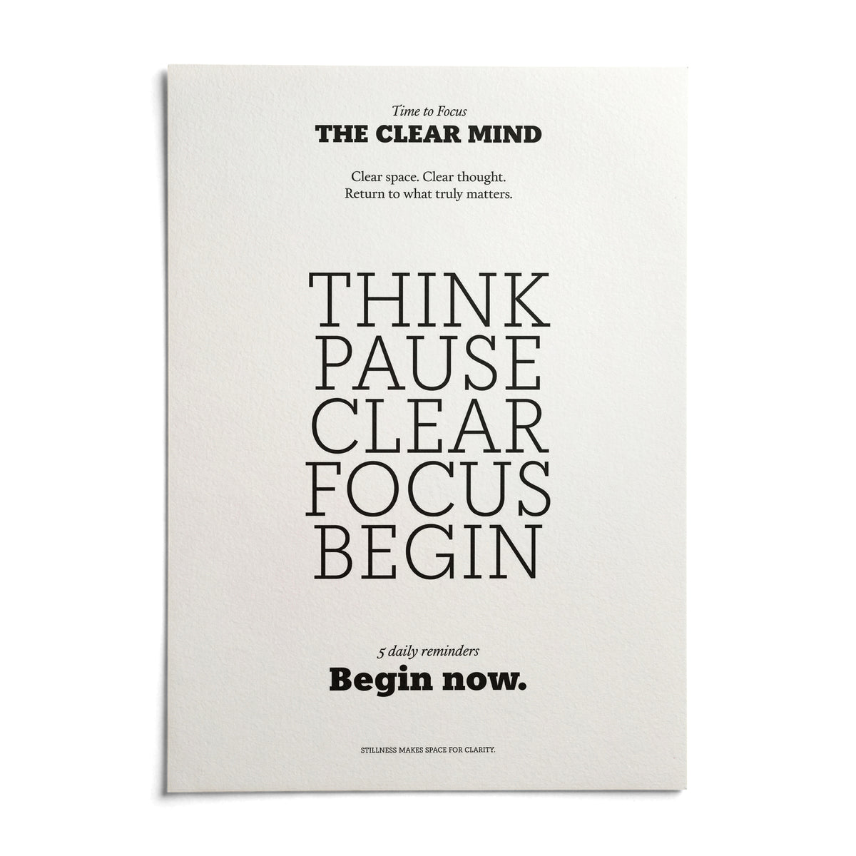 Motivational Art for the Office, shown as an unframed paper print on a plain white background