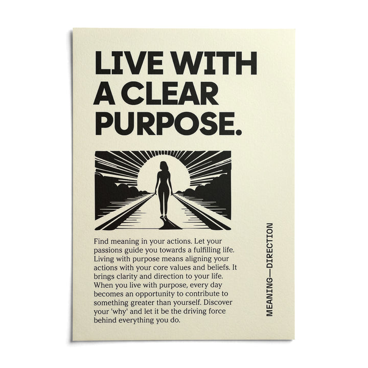 Motivational Poster, shown as an unframed paper print on a plain white background