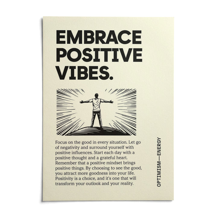 Motivational Quote Poster, shown as an unframed paper print on a plain white background