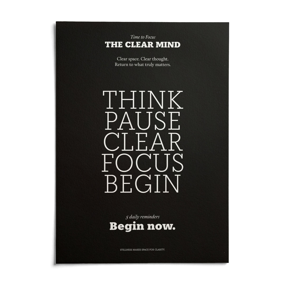 Motivational Quote Prints, shown as an unframed paper print on a plain white background