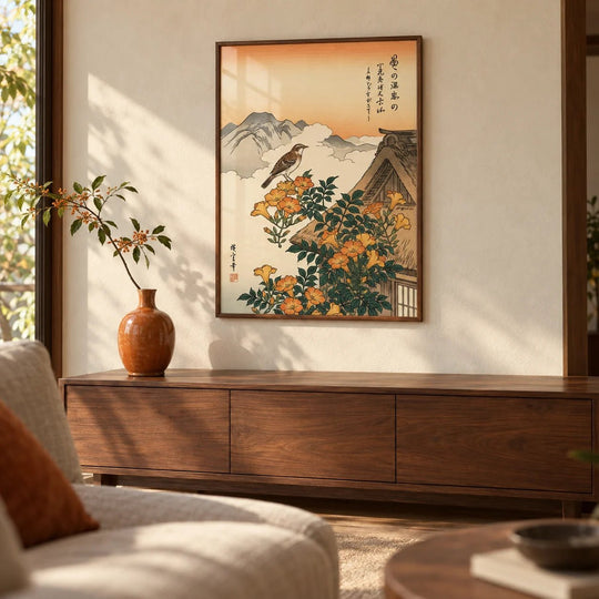 Paysage de montagne serein