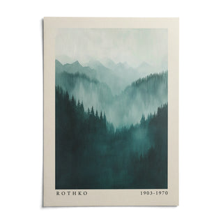 Mountain Wall Art, shown as an unframed paper print on a plain white background