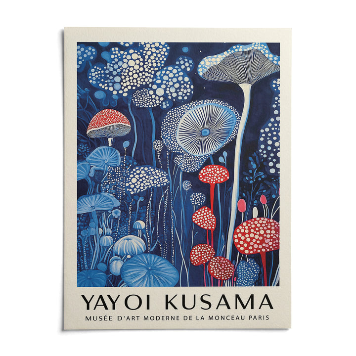 Mushroom Print, shown as an unframed paper print on a plain white background