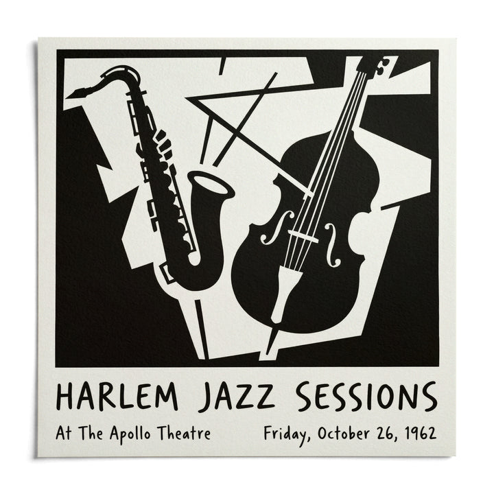 Music Poster Wall Art, shown as an unframed paper print on a plain white background