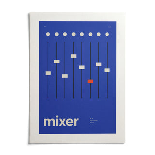 Music Studio Wall Art, shown as an unframed paper print on a plain white background
