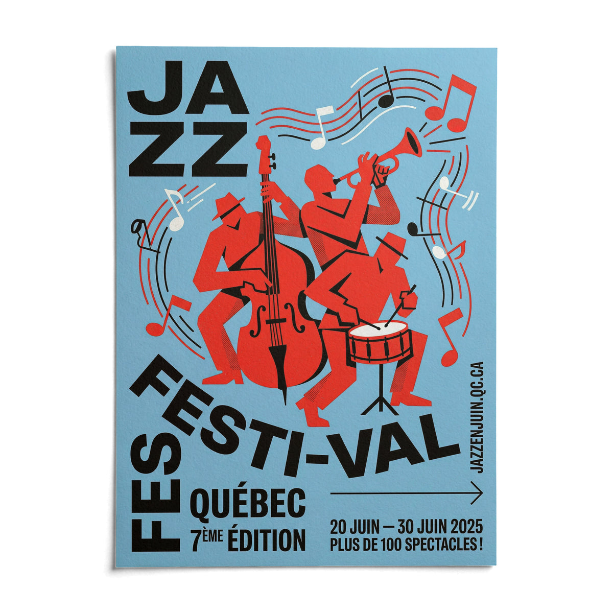 Musical Event Wall Art, shown as an unframed paper print on a plain white background
