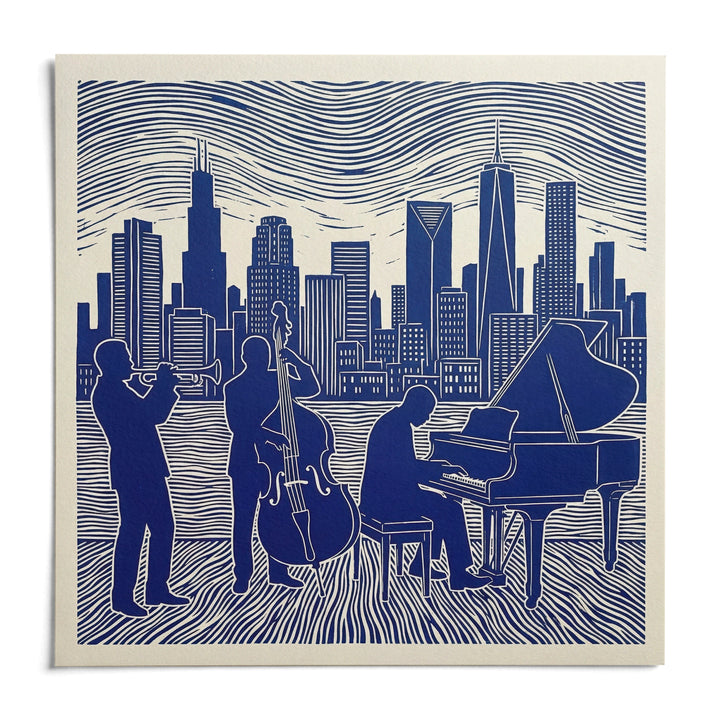 Musician Poster Art, shown as an unframed paper print on a plain white background