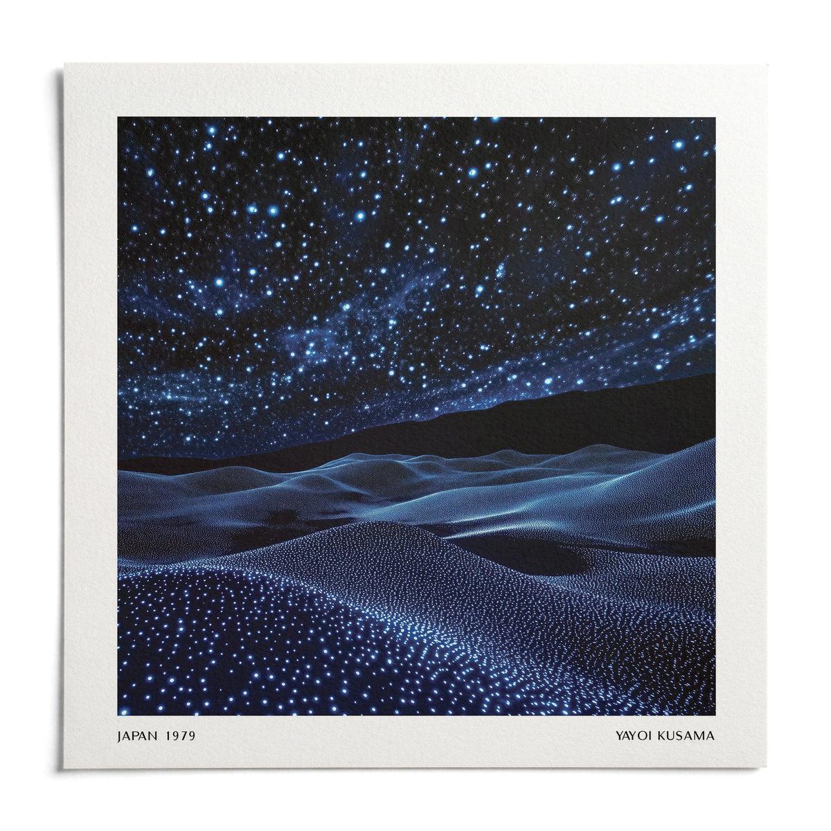Navy Blue Artwork, shown as an unframed paper print on a plain white background