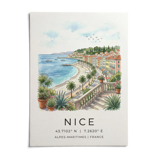 Nice Coastal Art Print, shown as an unframed paper print on a plain white background