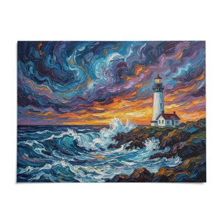 Ocean Landscape Print, shown as an unframed paper print on a plain white background
