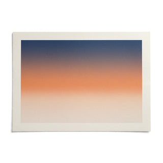 Ocean Sunset Poster, shown as an unframed paper print on a plain white background