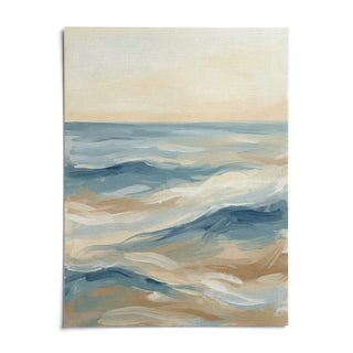 Ocean Wave Art Print, shown as an unframed paper print on a plain white background