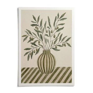 Olive Branch Art, shown as an unframed paper print on a plain white background
