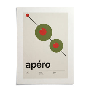 Olive Print, shown as an unframed paper print on a plain white background